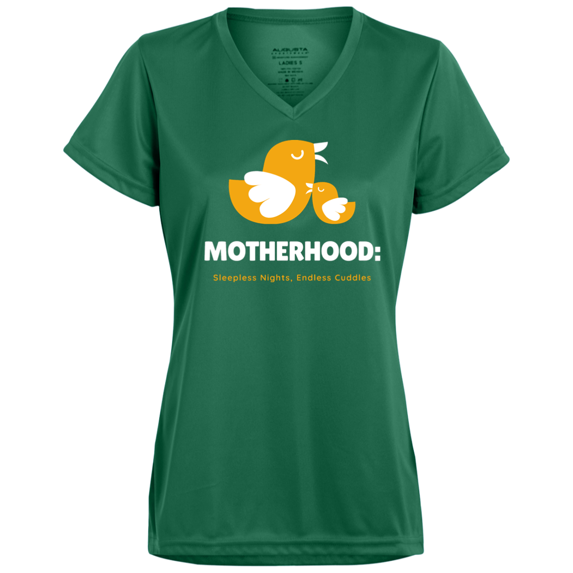 Ladies’ Moisture-Wicking V-Neck Tee (Motherhood)