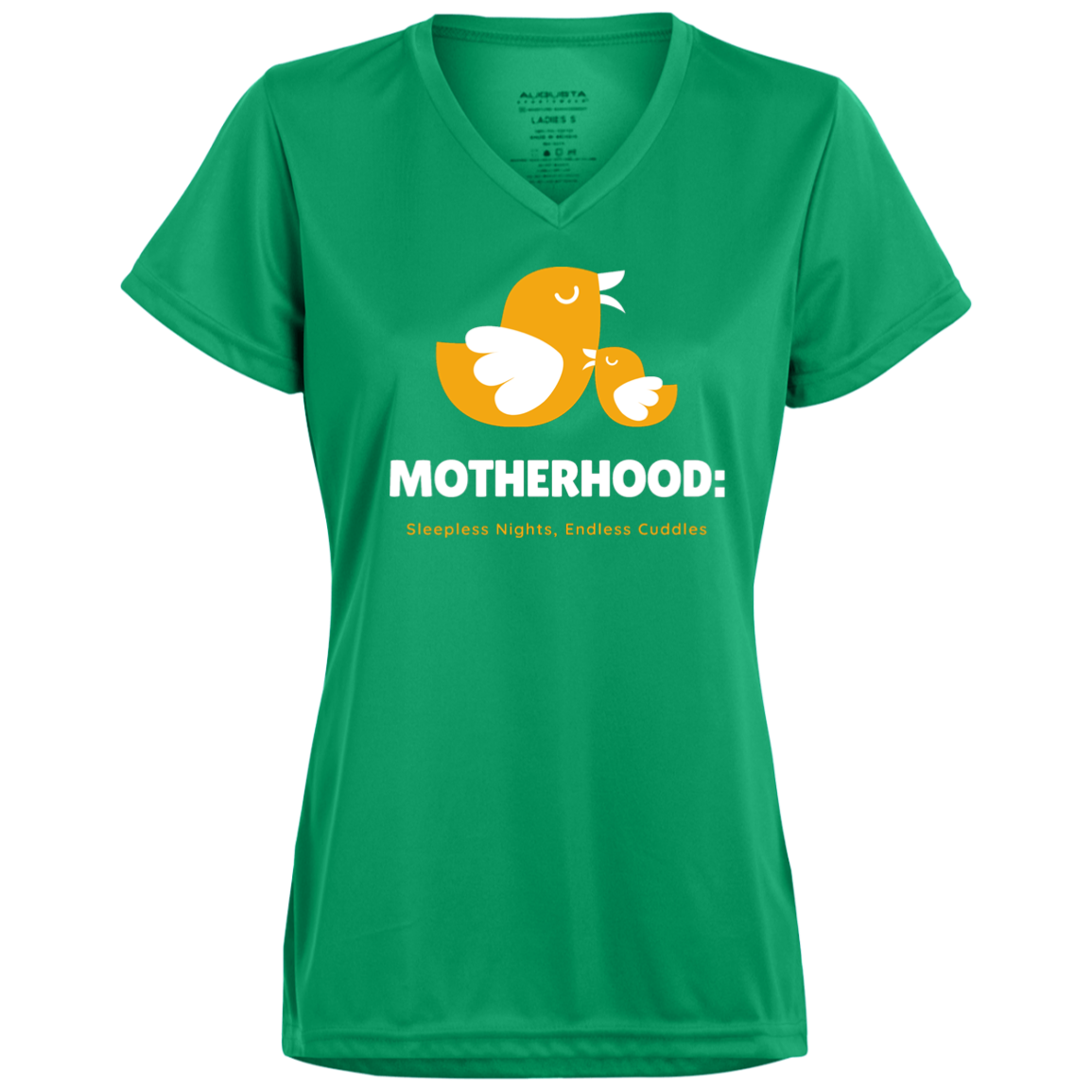 Ladies’ Moisture-Wicking V-Neck Tee (Motherhood)