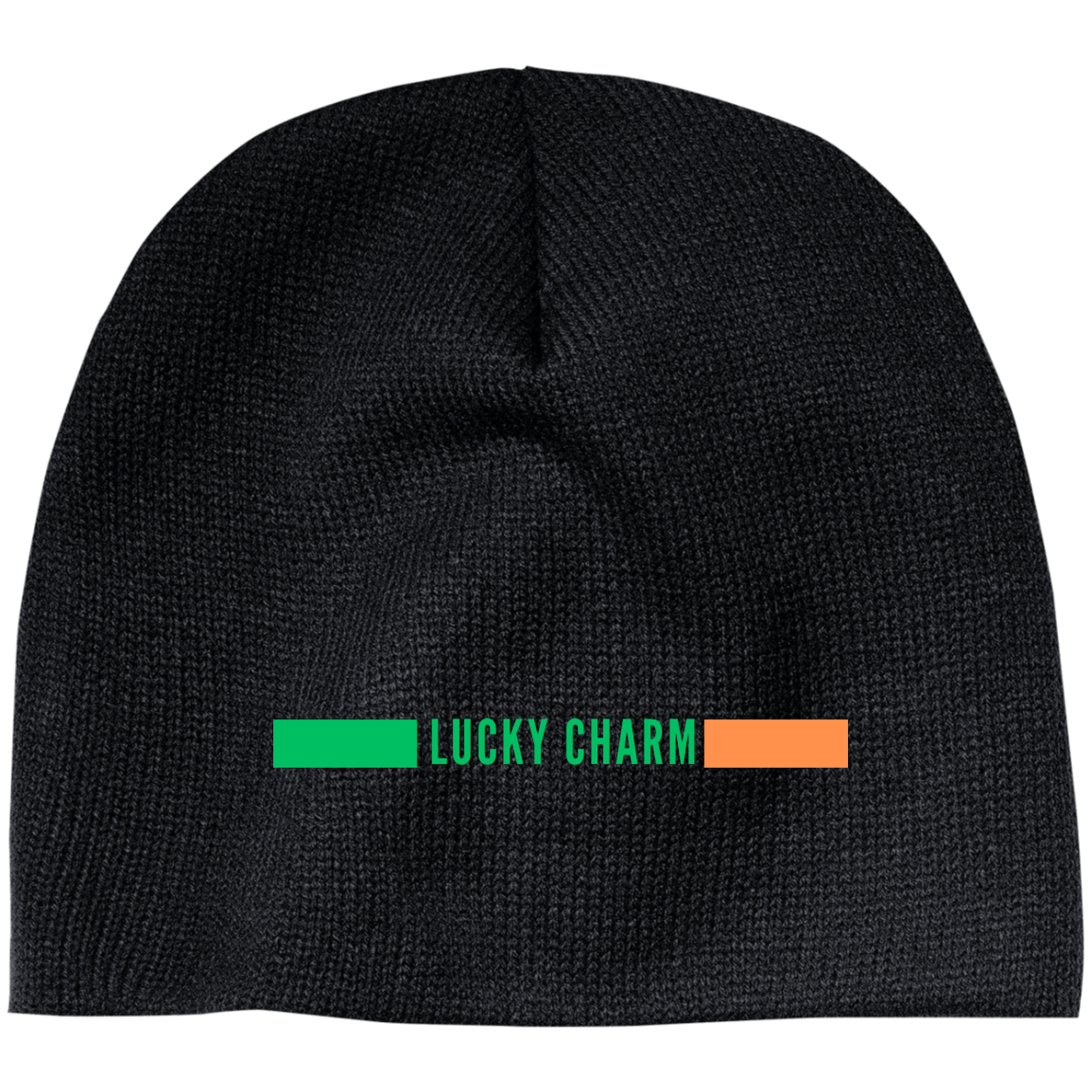 Embroidered 100% Acrylic Beanie Lucky Charm