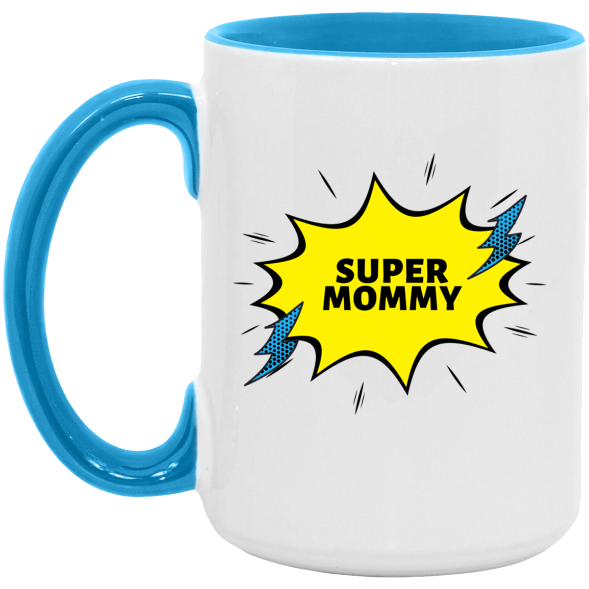 15oz. Accent Mug (Super Mommy)