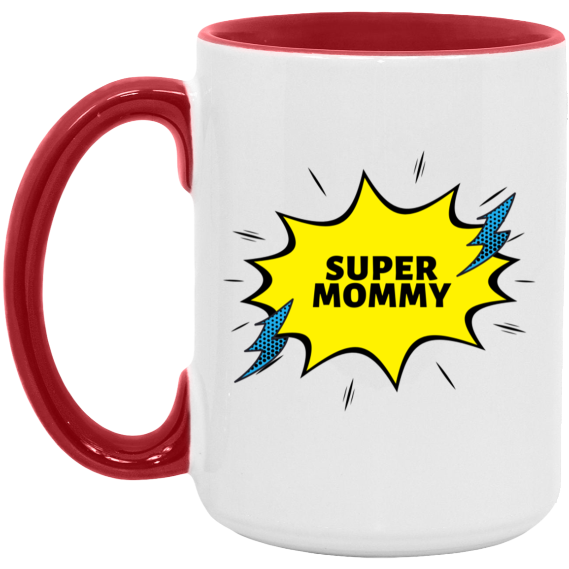 15oz. Accent Mug (Super Mommy)