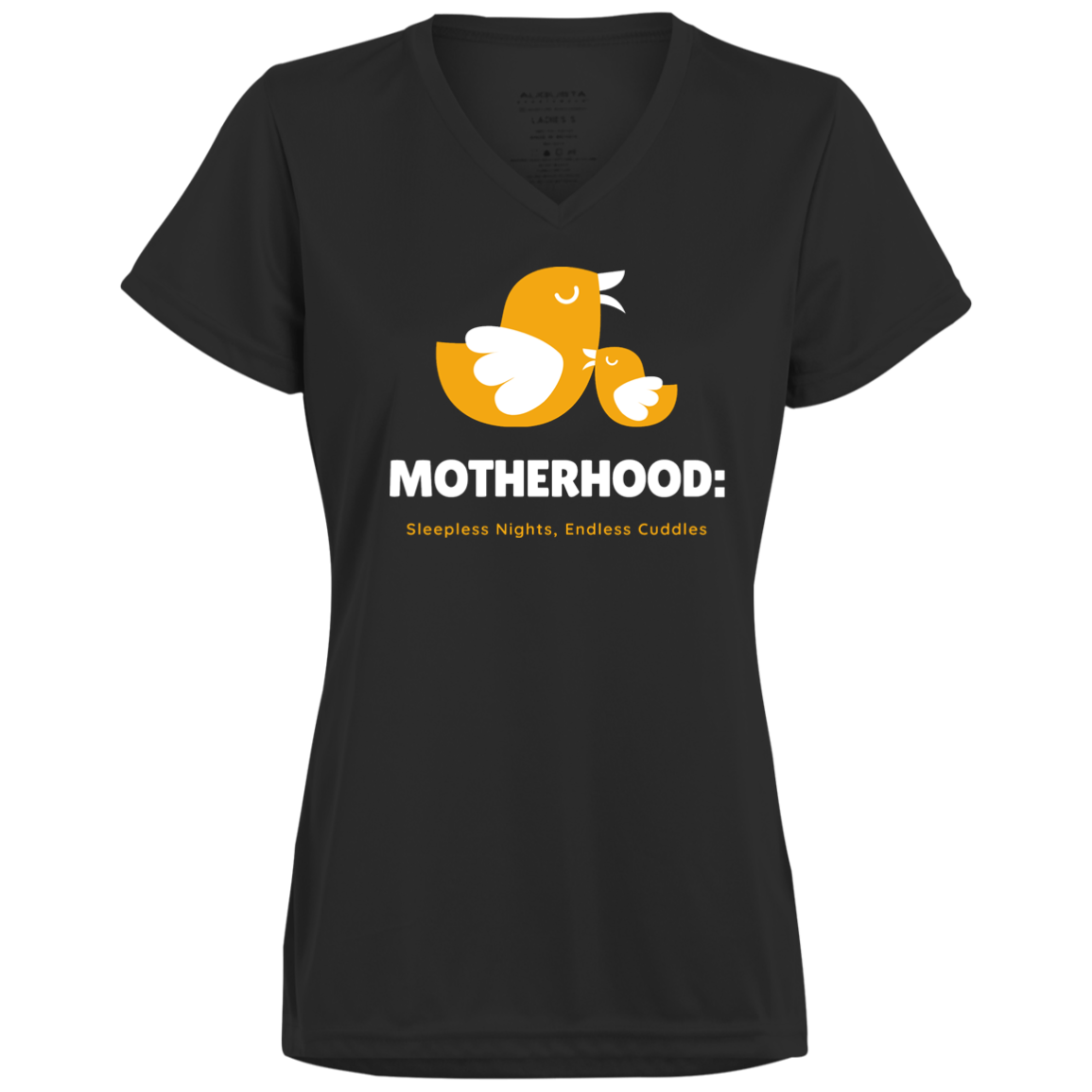 Ladies’ Moisture-Wicking V-Neck Tee (Motherhood)