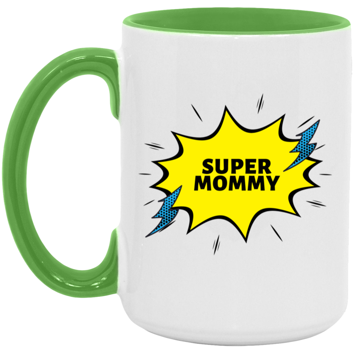 15oz. Accent Mug (Super Mommy)