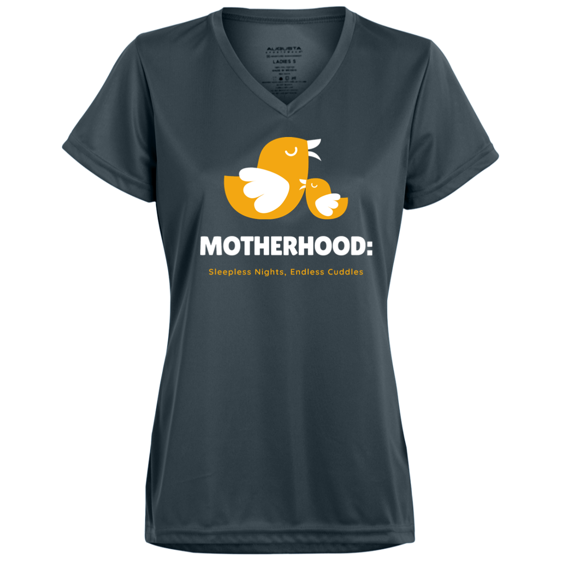 Ladies’ Moisture-Wicking V-Neck Tee (Motherhood)