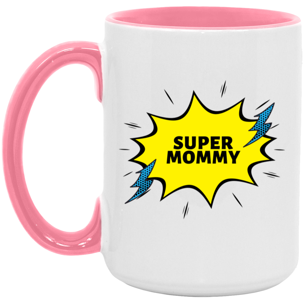 15oz. Accent Mug (Super Mommy)